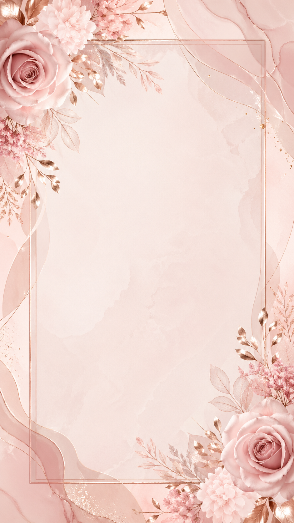 Template Blush Floral General Invitation 144